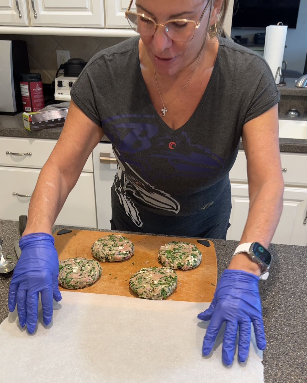 Spinach Feta Turkey Burgers Video!